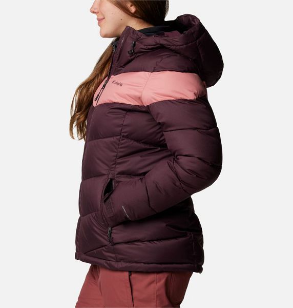 Women Columbia Abbott Peak Insulated Waterproof Ski Jackets Pink | US-TKGQRH-514