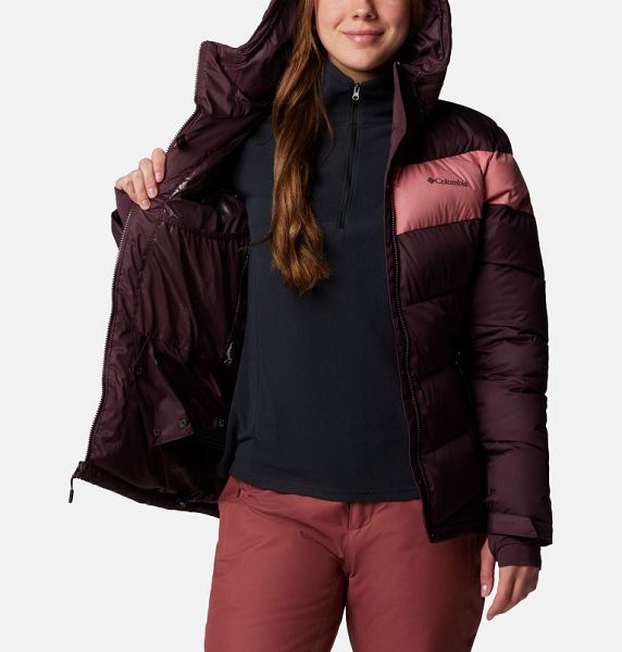 Women Columbia Abbott Peak Insulated Waterproof Ski Jackets Pink | US-TKGQRH-514