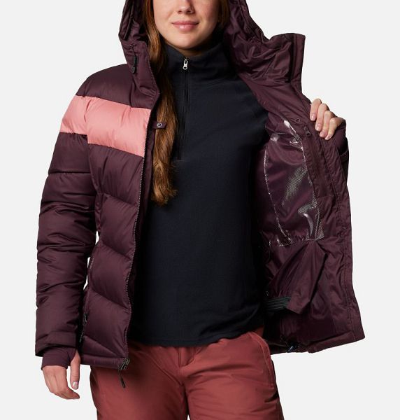 Women Columbia Abbott Peak Insulated Waterproof Ski Jackets Pink | US-TKGQRH-514