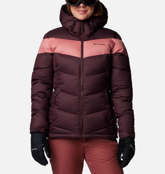 Women Columbia Abbott Peak Insulated Waterproof Ski Jackets Pink | US-TKGQRH-514