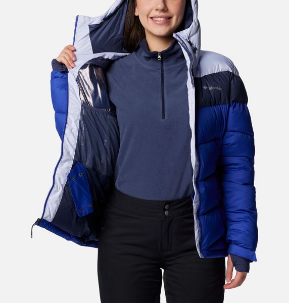 Women Columbia Abbott Peak Insulated Waterproof Ski Jackets Blue / Navy | US-XNMYZL-940