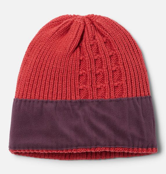 Women Columbia Agate Pass™ Cable Knit Beanie Red | US-XVRAZP-654