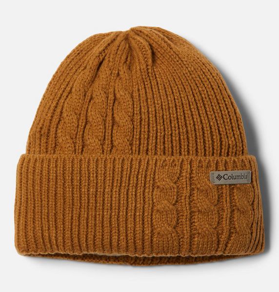 Women Columbia Agate Pass™ Cable Knit Beanie Brown | US-WZDUEG-605