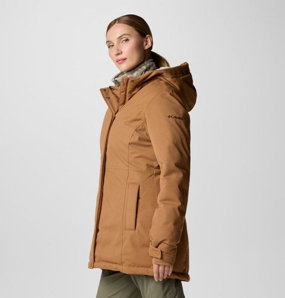 Women Columbia Alameda Ridge™ Insulated Waterproof Parka Jackets Brown | US-GATBIR-580