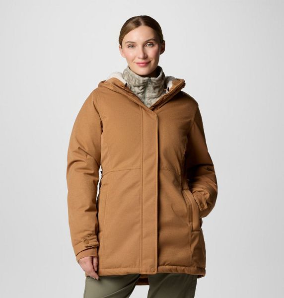 Women Columbia Alameda Ridge™ Insulated Waterproof Parka Jackets Brown | US-GATBIR-580