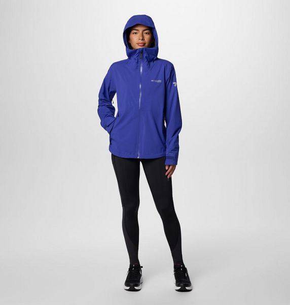 Women Columbia Ampli-Dry™ II Waterproof Hiking Shell Jackets Blue | US-WZAXCH-095