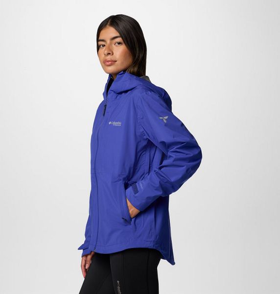 Women Columbia Ampli-Dry™ II Waterproof Hiking Shell Jackets Blue | US-WZAXCH-095