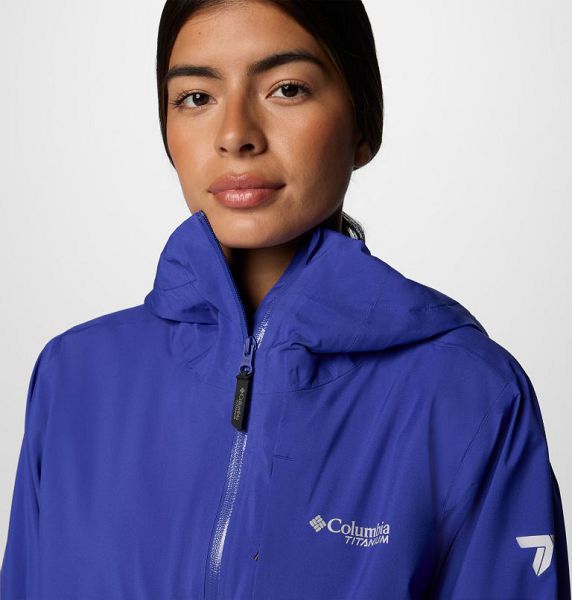 Women Columbia Ampli-Dry™ II Waterproof Hiking Shell Jackets Blue | US-WZAXCH-095