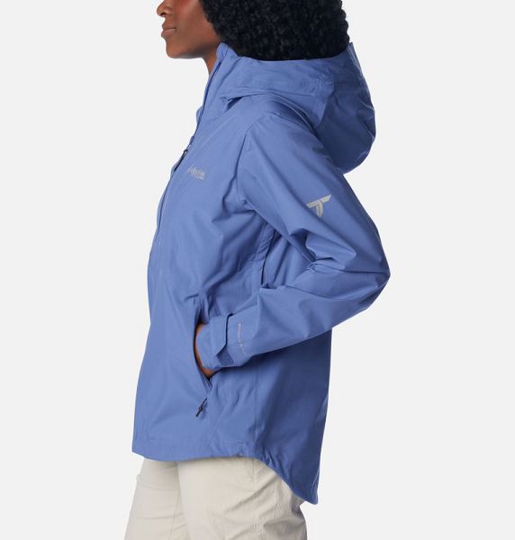 Women Columbia Ampli-Dry™ II Waterproof Hiking Shell Jackets Blue | US-FKOJSL-528