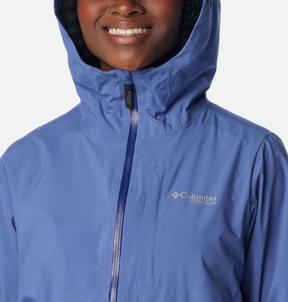 Women Columbia Ampli-Dry™ II Waterproof Hiking Shell Jackets Blue | US-FKOJSL-528