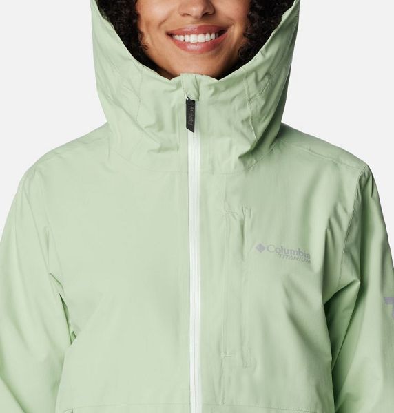 Women Columbia Ampli-Dry™ II Waterproof Hiking Shell Jackets Olive | US-TKQMAF-914