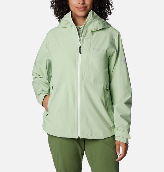 Women Columbia Ampli-Dry™ II Waterproof Hiking Shell Jackets Olive | US-TKQMAF-914