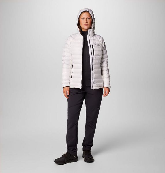 Women Columbia Arctic Crest™ Hooded Down Jackets White | US-MSJFWD-486