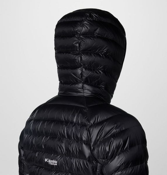 Women Columbia Arctic Crest™ Hooded Down Jackets Black | US-RMNFHI-598