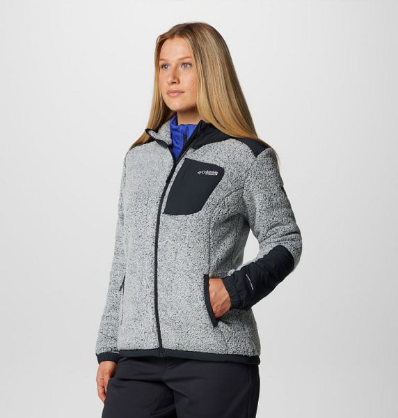 Women Columbia Arctic Crest™ Technical Sherpa Fleece Jackets White / Black | US-DGVALZ-172