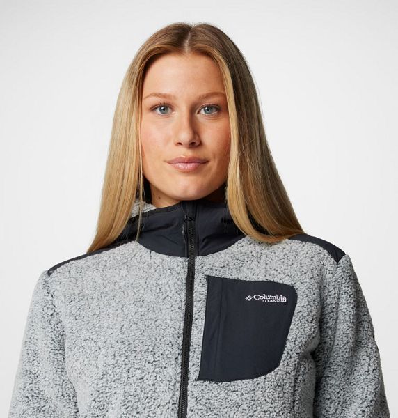 Women Columbia Arctic Crest™ Technical Sherpa Fleece Jackets White / Black | US-DGVALZ-172