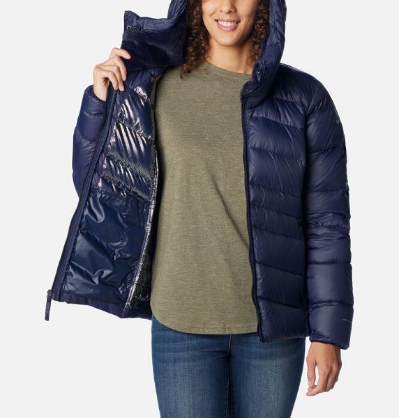 Women Columbia Autumn Park™ Down Hooded Jackets Navy | US-OCMTSX-013