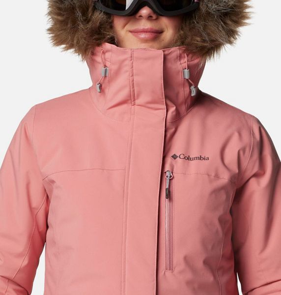 Women Columbia Ava Alpine Waterproof Ski Jackets Pink | US-OGCDKN-258