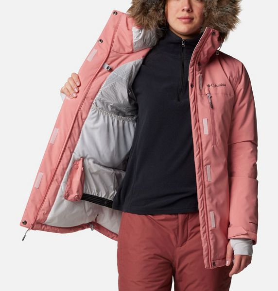 Women Columbia Ava Alpine Waterproof Ski Jackets Pink | US-OGCDKN-258