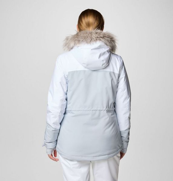 Women Columbia Ava Alpine Waterproof Ski Jackets White / Grey | US-QUSWHA-523