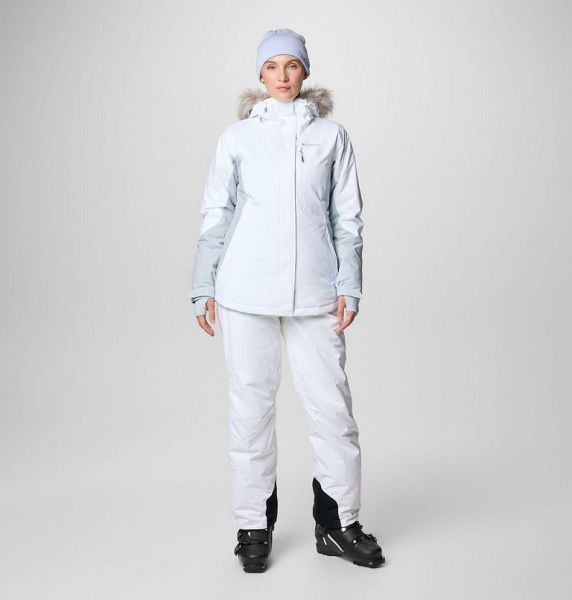 Women Columbia Ava Alpine Waterproof Ski Jackets White / Grey | US-QUSWHA-523