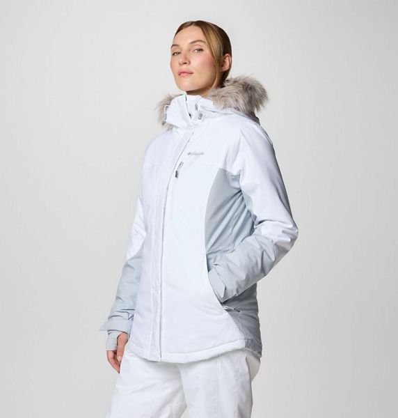 Women Columbia Ava Alpine Waterproof Ski Jackets White / Grey | US-QUSWHA-523