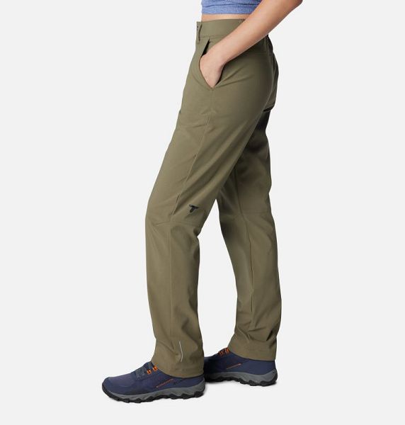 Women Columbia Back Beauty™ 2.0 Softshell Hiking Pants Grey / Green | US-EPSDLK-692