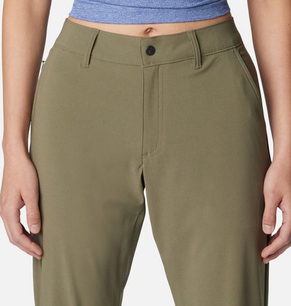 Women Columbia Back Beauty™ 2.0 Softshell Hiking Pants Grey / Green | US-EPSDLK-692