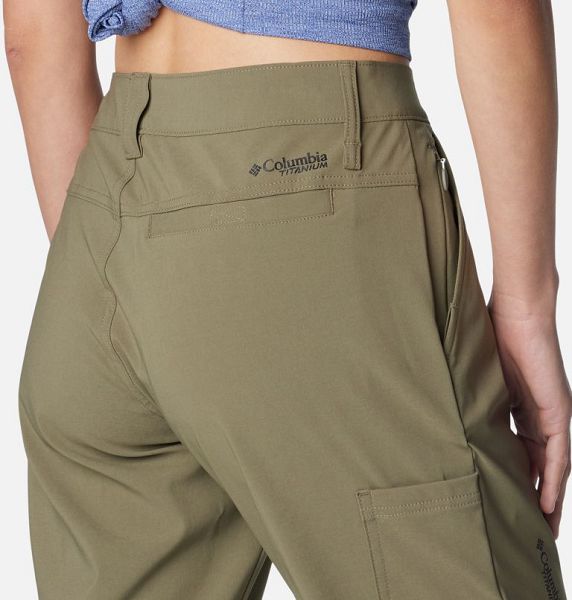 Women Columbia Back Beauty™ 2.0 Softshell Hiking Pants Grey / Green | US-EPSDLK-692