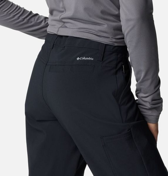 Women Columbia Back Beauty™ Warm Softshell Hiking Pants Black | US-PMQYER-862