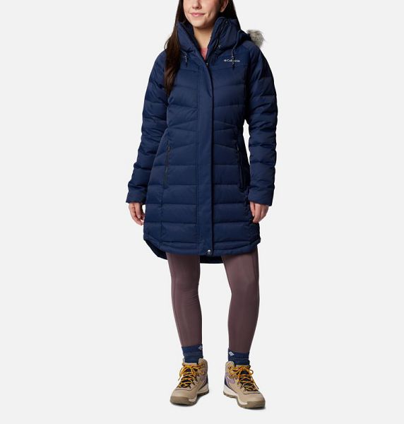 Women Columbia Belle Isle™ Mid Down Jackets Navy | US-LHOIVE-096