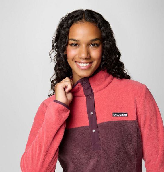 Women Columbia Benton Springs™ Half Snap Pullover Orange / Brown | US-NPMGQL-650