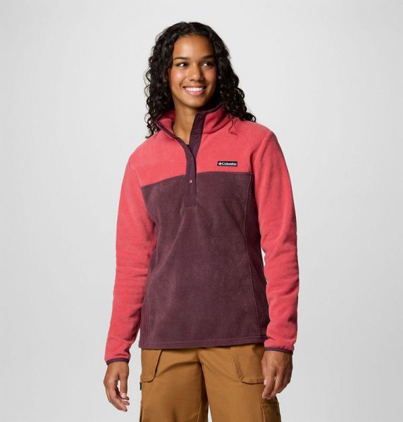 Women Columbia Benton Springs™ Half Snap Pullover Orange / Brown | US-NPMGQL-650