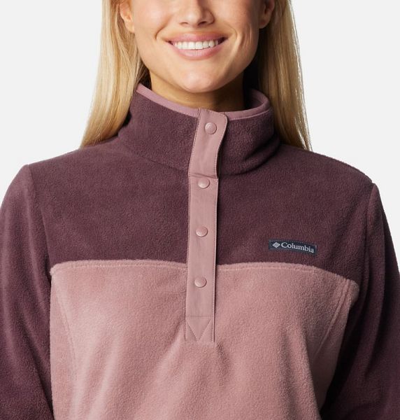 Women Columbia Benton Springs™ Half Snap Pullover Brown / Coral | US-RUQBJF-536