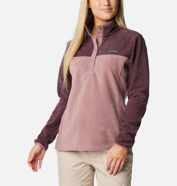 Women Columbia Benton Springs™ Half Snap Pullover Brown / Coral | US-RUQBJF-536