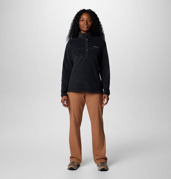 Women Columbia Benton Springs™ Half Snap Pullover Black | US-MUBHFJ-481