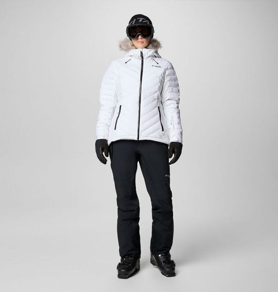 Women Columbia Bird Mountain™ II Insulated Down Ski Jackets White | US-MUCHDR-029