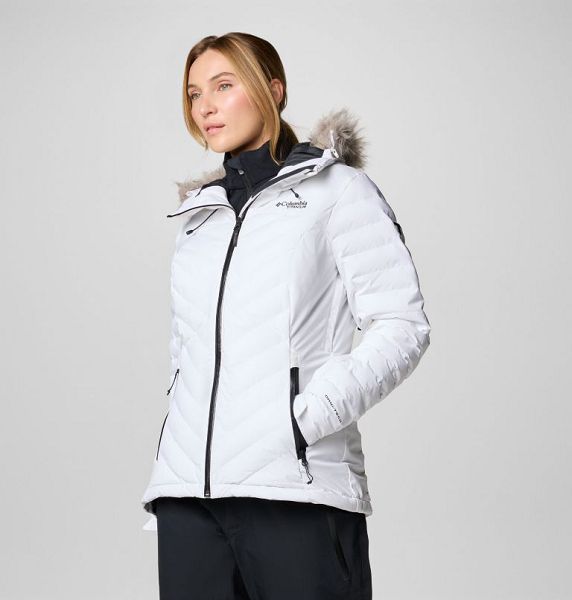 Women Columbia Bird Mountain™ II Insulated Down Ski Jackets White | US-MUCHDR-029