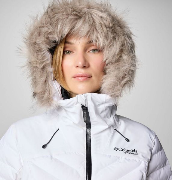 Women Columbia Bird Mountain™ II Insulated Down Ski Jackets White | US-MUCHDR-029