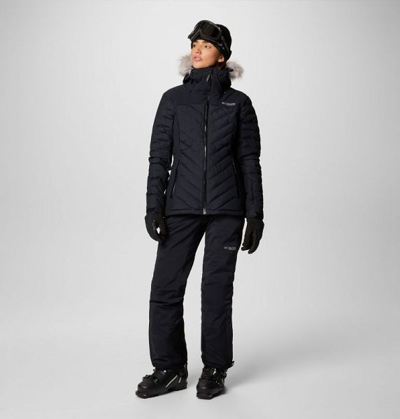 Women Columbia Bird Mountain™ II Insulated Down Ski Jackets Black | US-FQUTHA-972