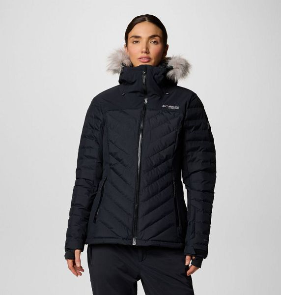 Women Columbia Bird Mountain™ II Insulated Down Ski Jackets Black | US-FQUTHA-972