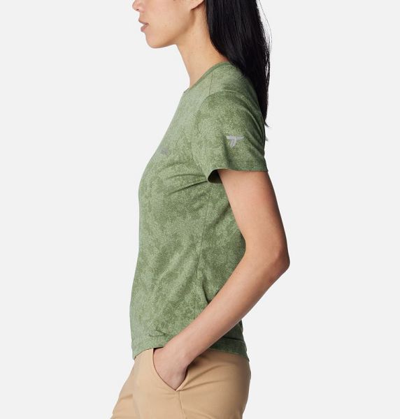 Women Columbia Bluebird Canyon™ Technical T-Shirt Olive | US-QOZXAT-456