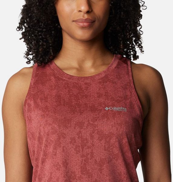 Women Columbia Bluebird Canyon™ Technical Tank Top Red | US-OQZPKE-382