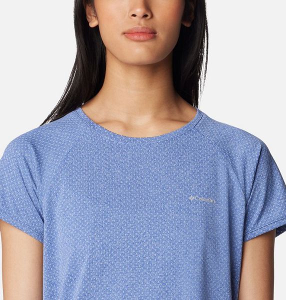 Women Columbia Bogata Bay™ Technical T-Shirt Blue | US-IFDJTL-246