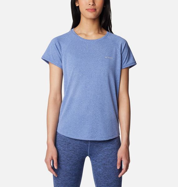 Women Columbia Bogata Bay™ Technical T-Shirt Blue | US-IFDJTL-246