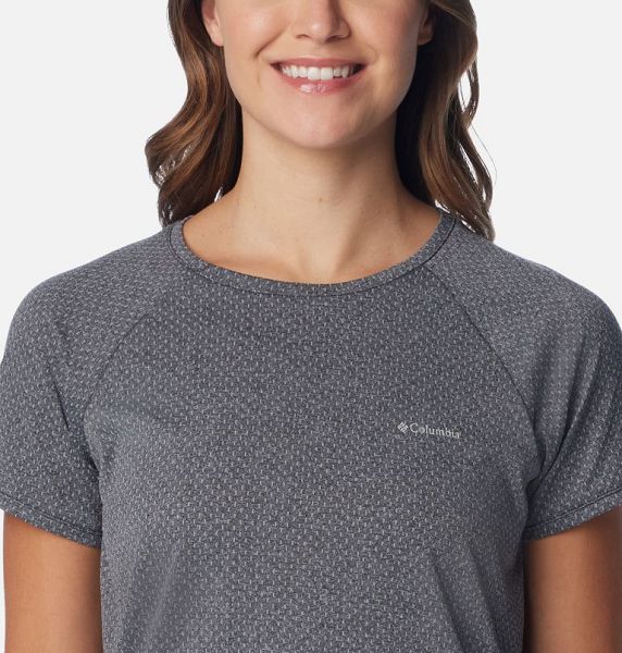 Women Columbia Bogata Bay™ Technical T-Shirt Black | US-EPZRHB-064