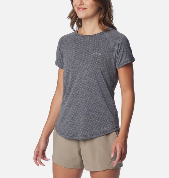 Women Columbia Bogata Bay™ Technical T-Shirt Black | US-EPZRHB-064