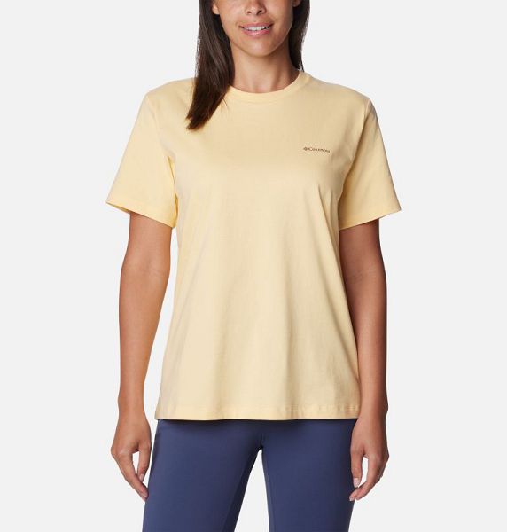 Women Columbia Boundless Beauty™ Graphic T-Shirt Yellow | US-SWPURZ-680