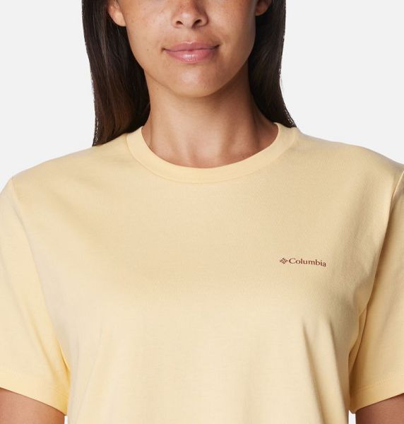 Women Columbia Boundless Beauty™ Graphic T-Shirt Yellow | US-SWPURZ-680