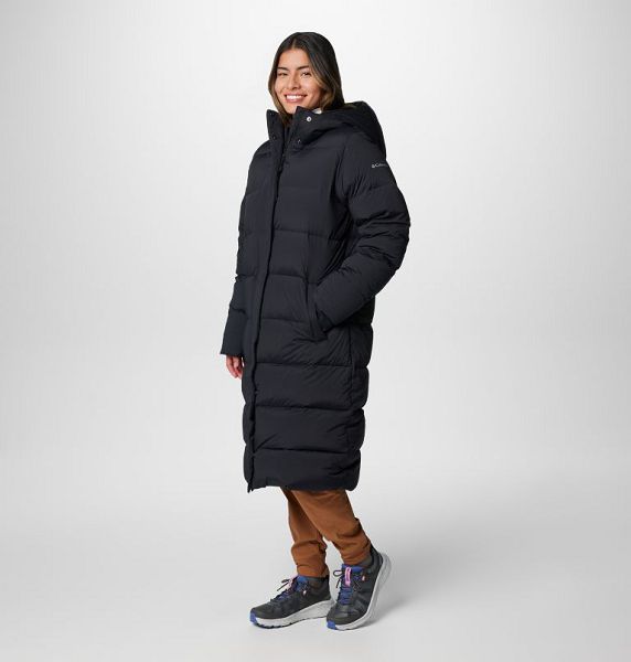 Women Columbia Boundless Days™ Long Hooded Down Jackets Black | US-OANHKI-437